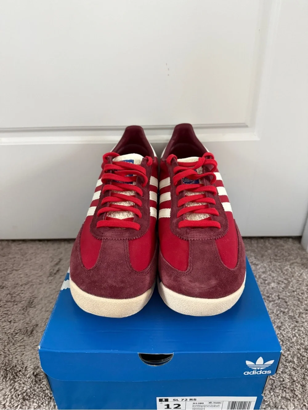 adidas SL 72 Retro Sneaker - Red & White